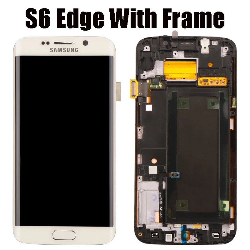 Оригинальный 5 1-дюймовый супер AMOLED дисплей для Samsung Galaxy S6 Edge G925 G925F G925I