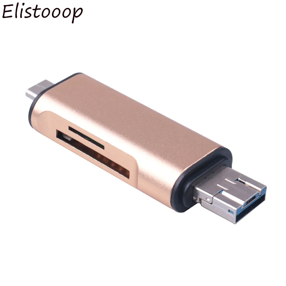 3 в 1 OTG Micro usb type-C интерфейс для TF SD кардридер для Macbook retina 12 Pro 13 15 телефон планшет кардридер