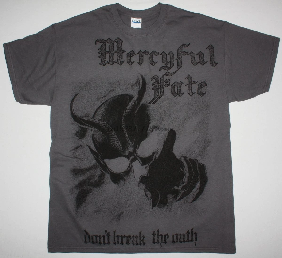 

MERCYFUL FATE DONBREAK THE OATH GREY T SHIRT JUMBO PRINT KING DIAMOND Gift Print T-shirtHip Hop Tee ShirtNEW ARRIVAL tees