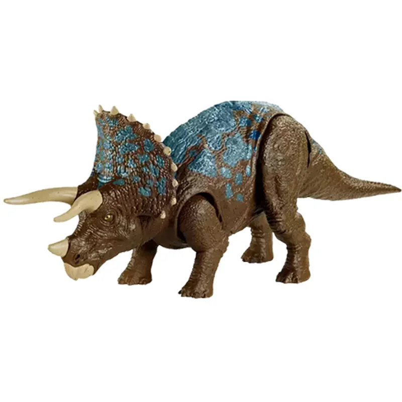 

34cm Jurassic World Simulation Triceratops Dinosaur Series Movable Joints Sound Effects Model Toy For Children Boy Birthday Gift