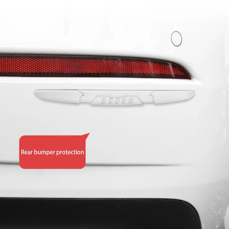 6 шт. автомобиль противоскользящая полоса зеркало прозрачные защитные резиновые