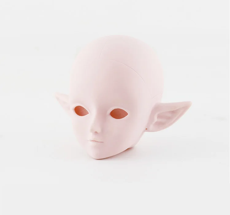 Практический макияж, голова куклы с демоном, уши лысые для 1/3 BJD, кукла как для 60 см, кукла DIY, косплей, аксессуары для девочек