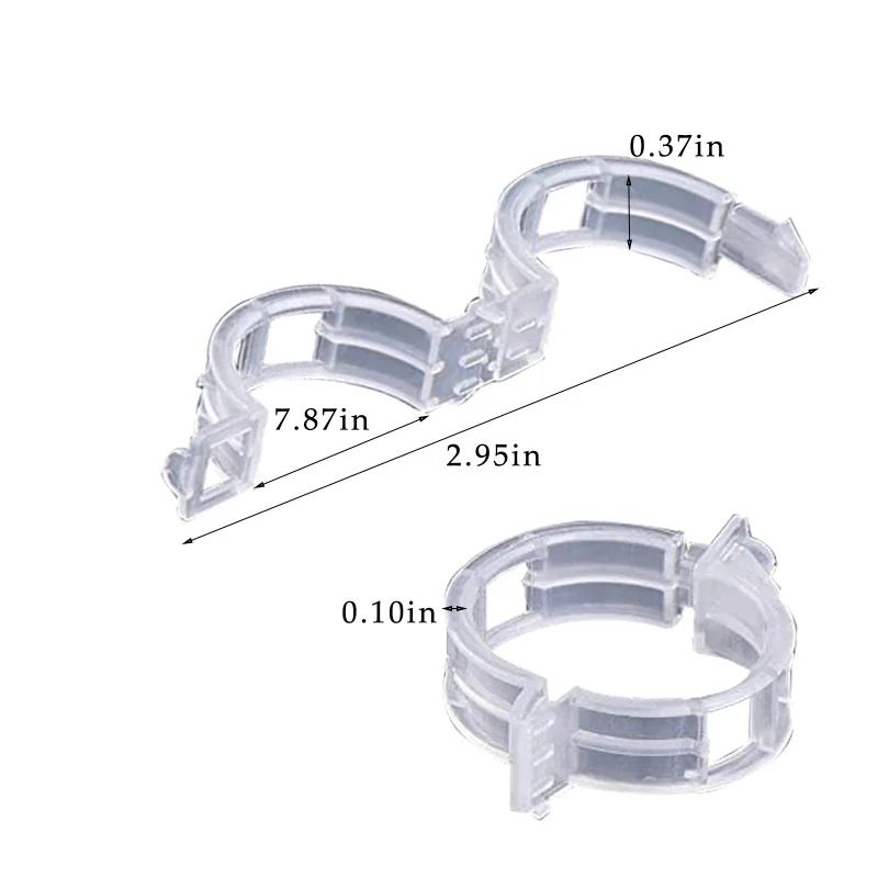 

100pcs Reusable Plastic Plant Clips Supports Connects Protection Grafting Fixing Tool Gardening Supplies For Vegetable Tomato