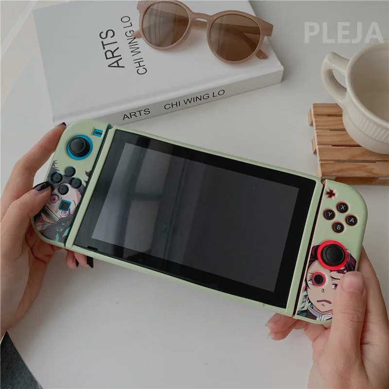 Смешной милый мягкий чехол с рисунком из аниме Для Nintendo Switch NS NX накладка на заднюю