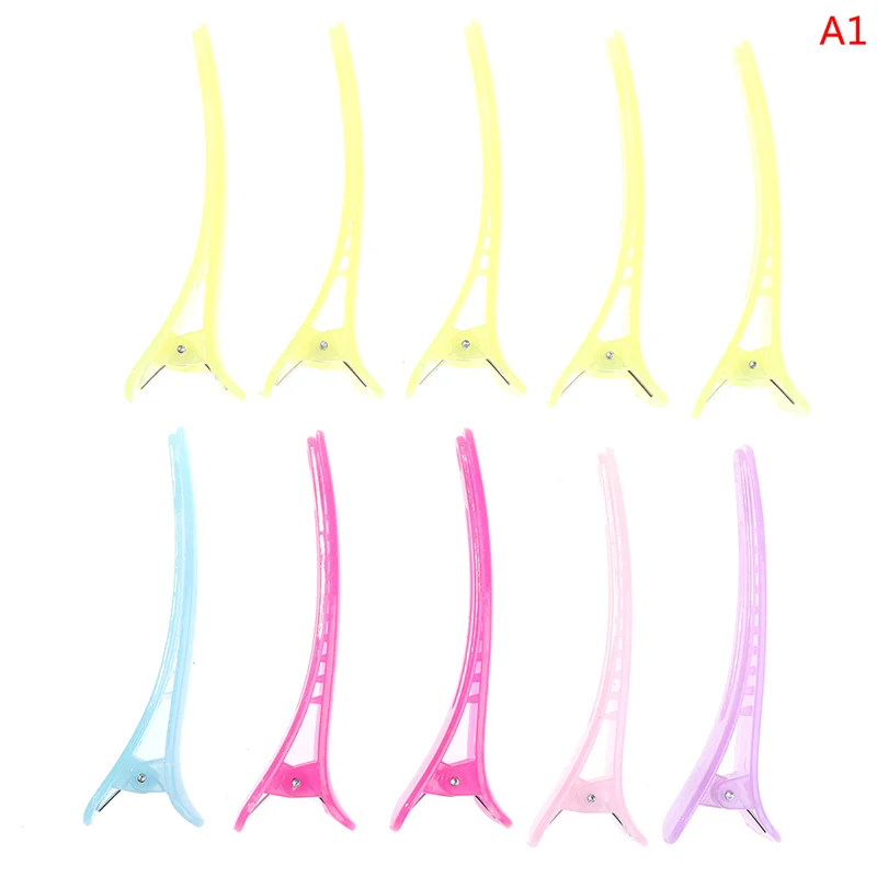 

Professional Basic Hair Grip Clips Hairdressing Sectioning Cutting Hair Clamps Clip Plastic Salon Styling Duckbill Clip