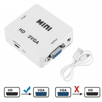 hdmi compatible to vga adapter male to famale converter adapter1080p digital to analog video audio for pc laptoptablet projector