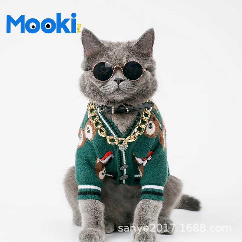 Свитер для кошек одежда щенков костюм зимняя куртка домашних животных