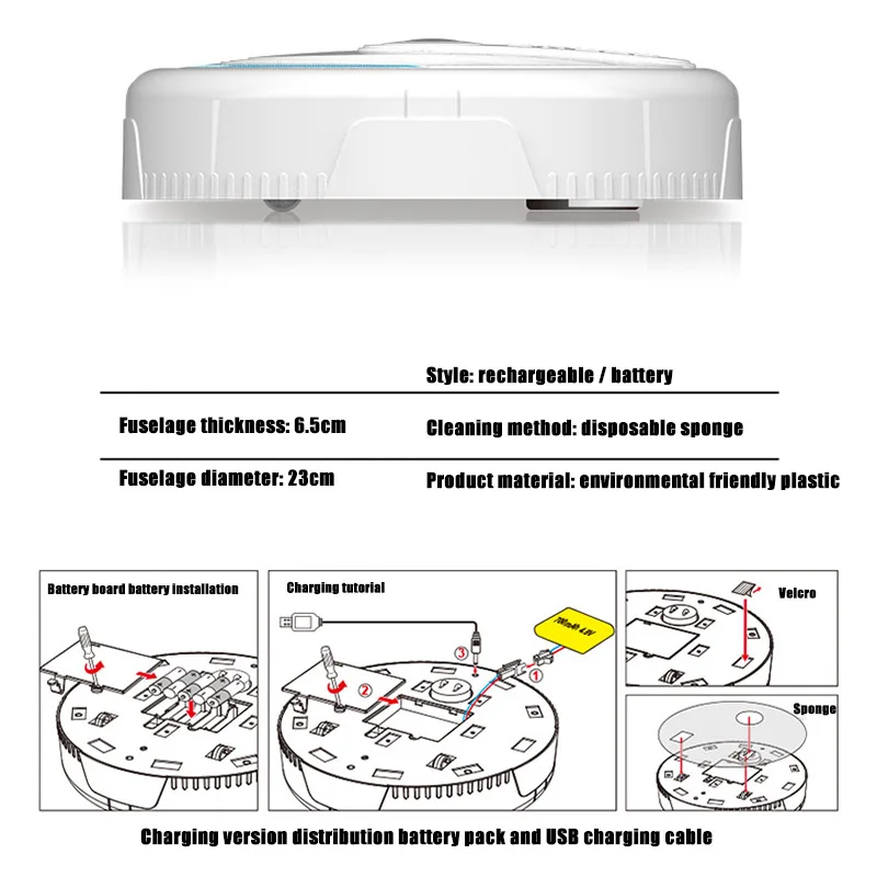 Горячая полная автоматическая мини пылесос робот одновременно для жестких полов