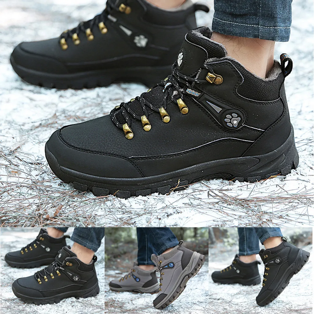 

Men's winter plus velvet warm plus velvet velvet cotton shoes men's large size casual sports shoes outdoor sneakers