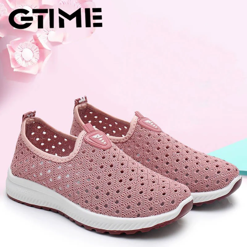 

Mesh Shoes Women Summer Old Beijing Cloth Shoes Women's Shoes Breathable Hollow Mesh Casual Sneakers Women Middle-aged Mom Shoes