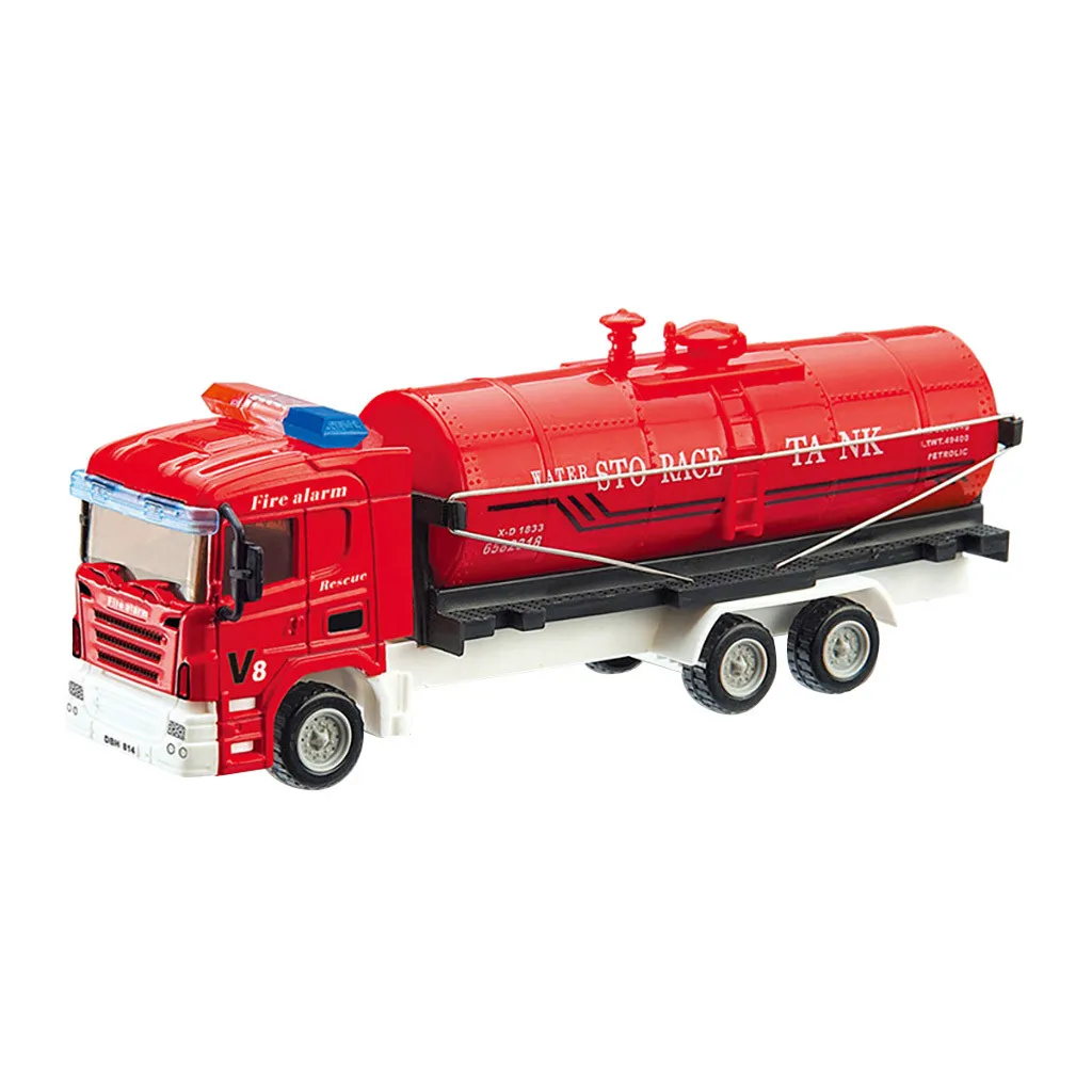 

HIINST Alloy Engineering Toy Mining Car Truck Children Birthday Gift Fire Rescue Present Toys For childrenToy Vehicle Fire Truck