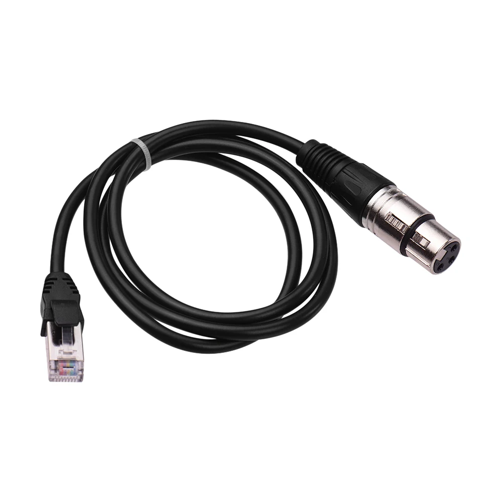 RJ45 мужской сетевой разъем для 3-Pin Mini XLR Женский удлинитель DMX512 кабель сценический