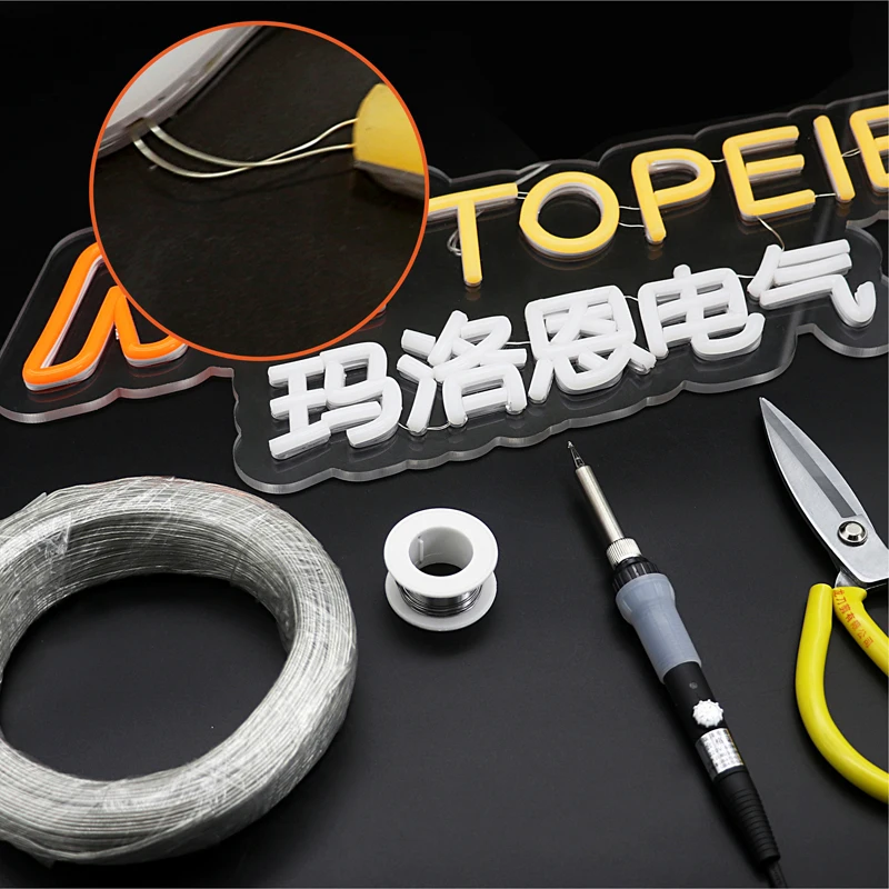 SMD2835 Светодиодная неосветильник сварочная проволока серебристого цвета