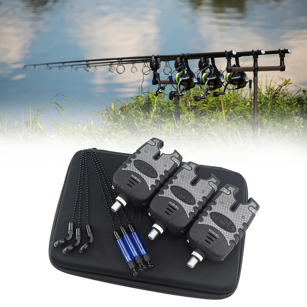 

Электронные сигнализаторы поклевки для рыбалки, 3 шт., набор воблеров, портативный сигнал поклевки для рыбалки на открытом воздухе, Колоколь...