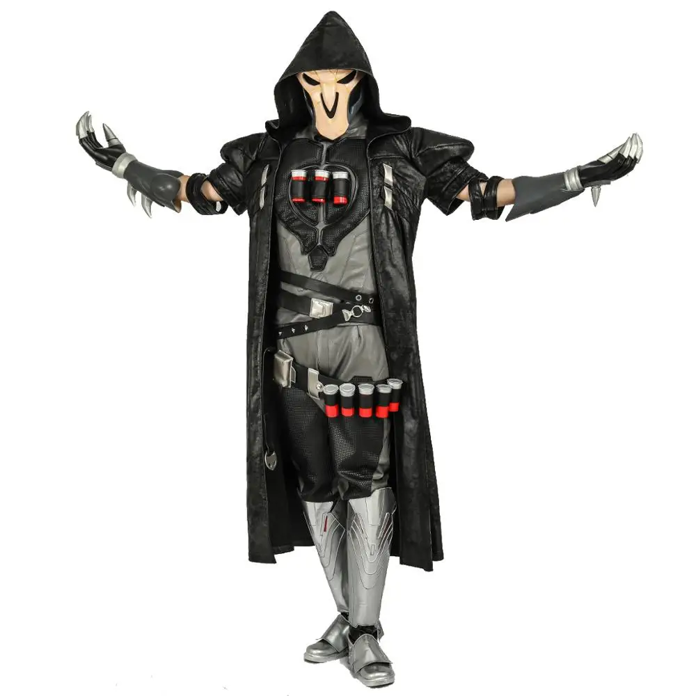 COSTHEME Overwatch Reaper косплей костюм официально лицензированный Хэллоуин Gabriel Reyes боевой