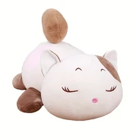 407095cm super soft down cotton cat plush back cushion stuffed cat plush pillow home decoration kids birthday gift