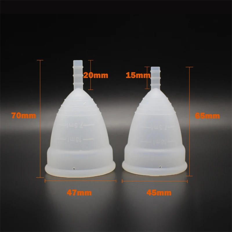 Медицинская силиконовая Мягкая менструальная чаша для женщин Женская гигиена