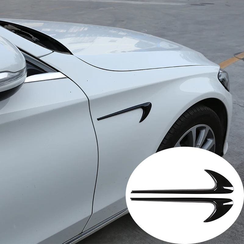 

2 шт. глянцевый черный яркий серебристый для Mercedes-Benz E Class W213 C Class W205 2016 2017 2018 автомобильные аксессуары ABS стандартные Стикеры