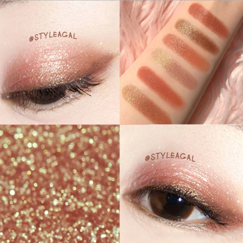 12 цветов блестящие тени для век палитра макияжа матовые мерцающий и Сияющий