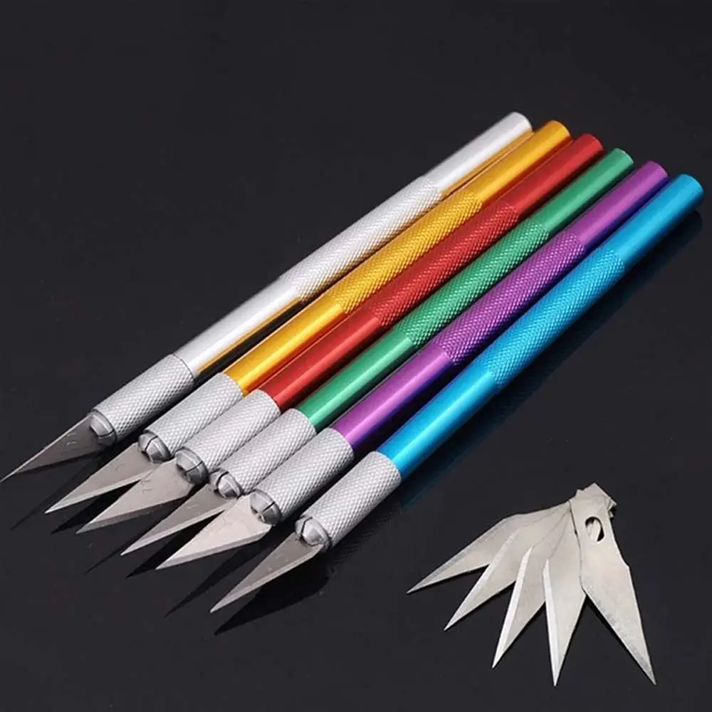 Новый гравировальный резак с 6 лезвиями металлическая ручка ремесло Резьба