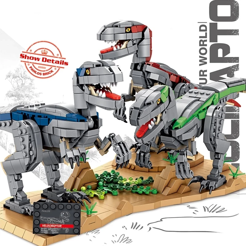 

Creator Expert Velociraptor Building Blocks Raptor Dinosaur Modular Model MOC Brick Jurassic Park World Model Toys For Kid Gifts