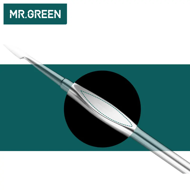 Импортный нож MR.GREEN из нержавеющей стали для маникюра и отшелушивания|nail tools|stainless
