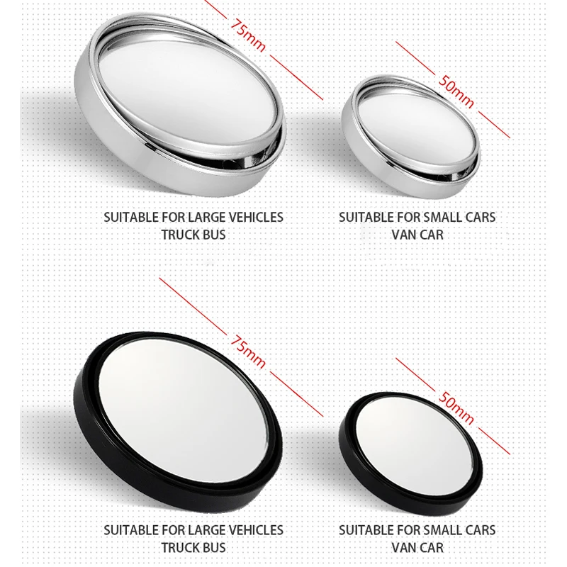 1 шт. зеркало заднего вида круглое выпуклое 360 градусов затемнение автомобиля