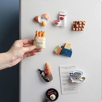 1pc 3d cute simulation food fridge magnet creative bionic food refrigerator magnetic stickers decoration photo magnetic stickers