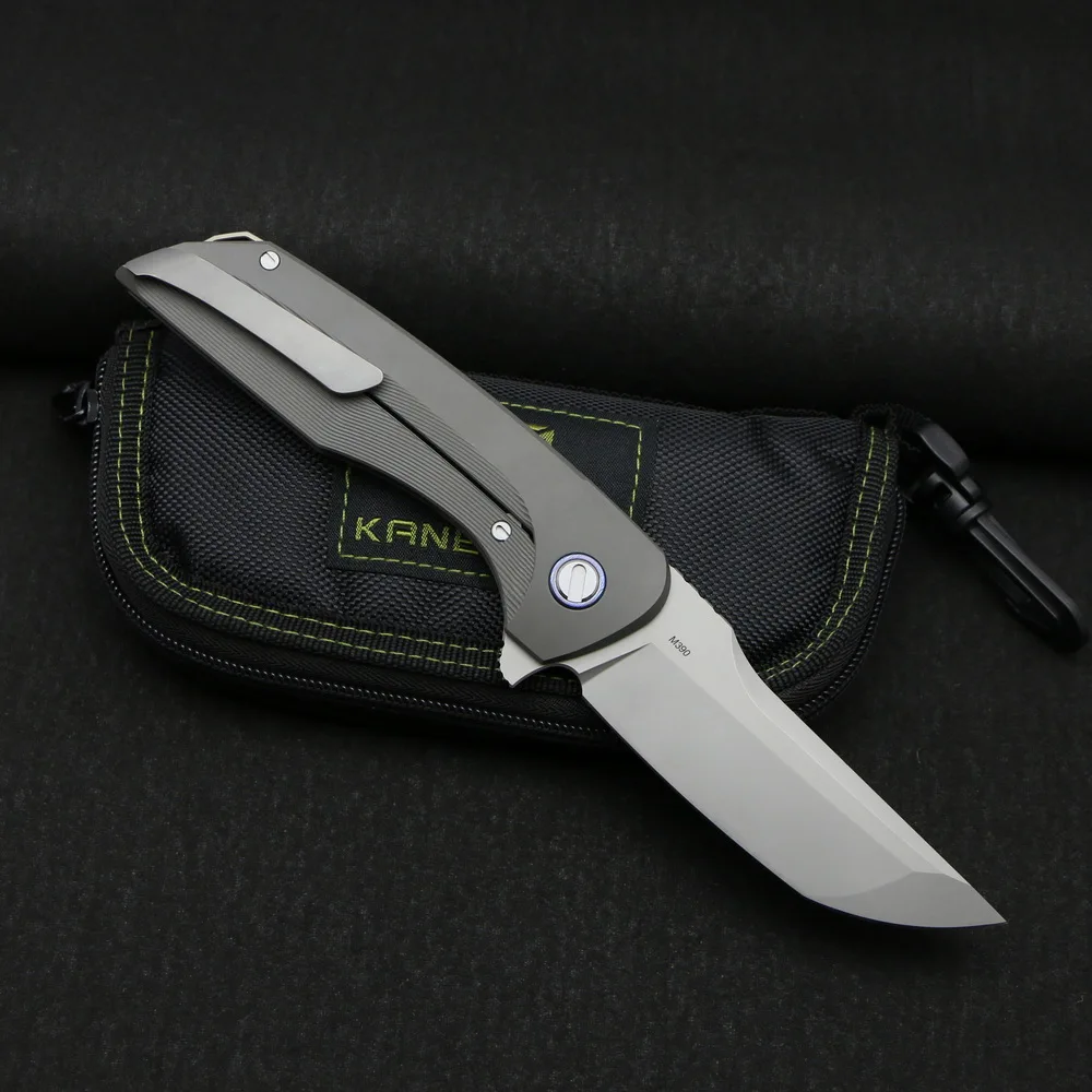 Hakkaido Flipper m390 лезвие титановая ручка складной нож для кемпинга охоты выживания