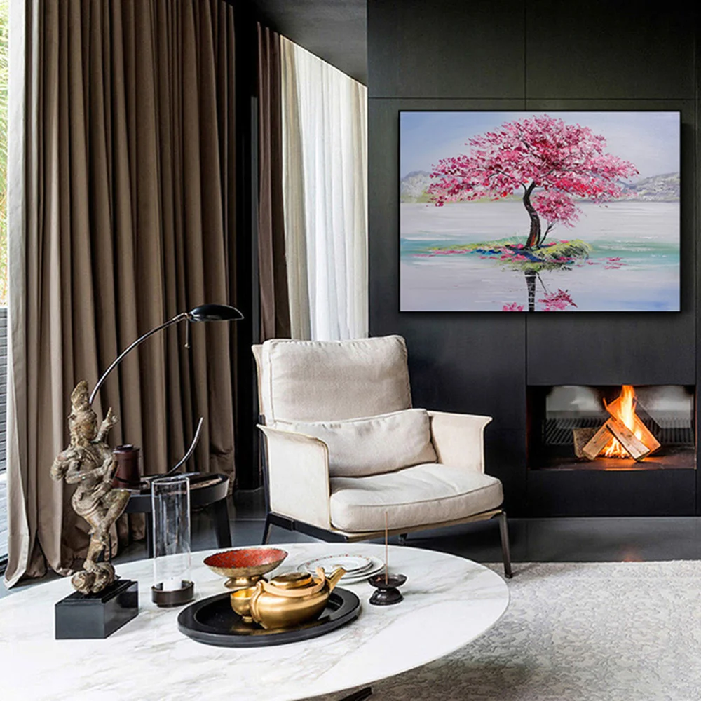 

1 set Oil Painting Kit DIY Colorful Painting Bedroom Decoration (Assorted Color)