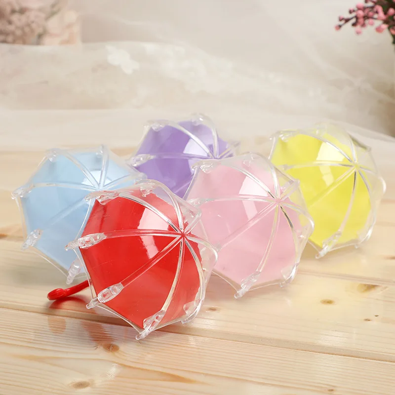 Пластиковые коробки для конфет в форме зонта милые упаковочные детского душа