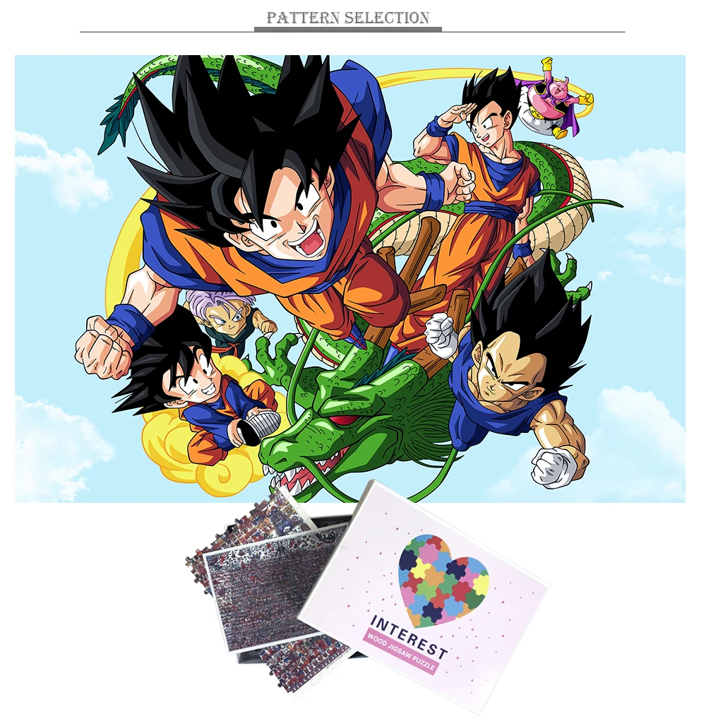 MOMEMO Dragon Ball деревянные головоломки для взрослых детей интересные игрушки 1000 штук деревянные головоломки мультфильм аниме головоломки игры игрушки