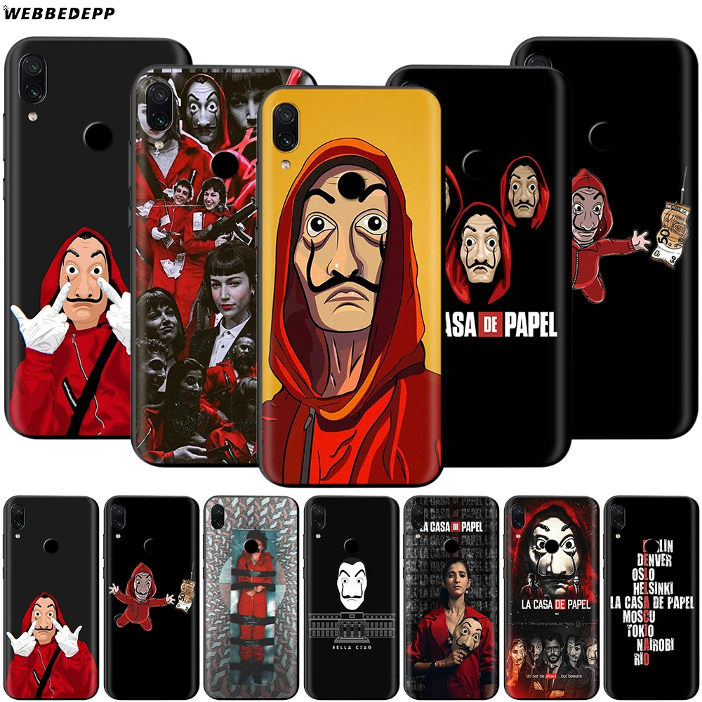 Чехол La Casa De Papel для Xiaomi Redmi 4A 4X 5 5A 6 6A 7 7A S2 Note Go K20 Pro Plus Prime 8T|Бамперы| |