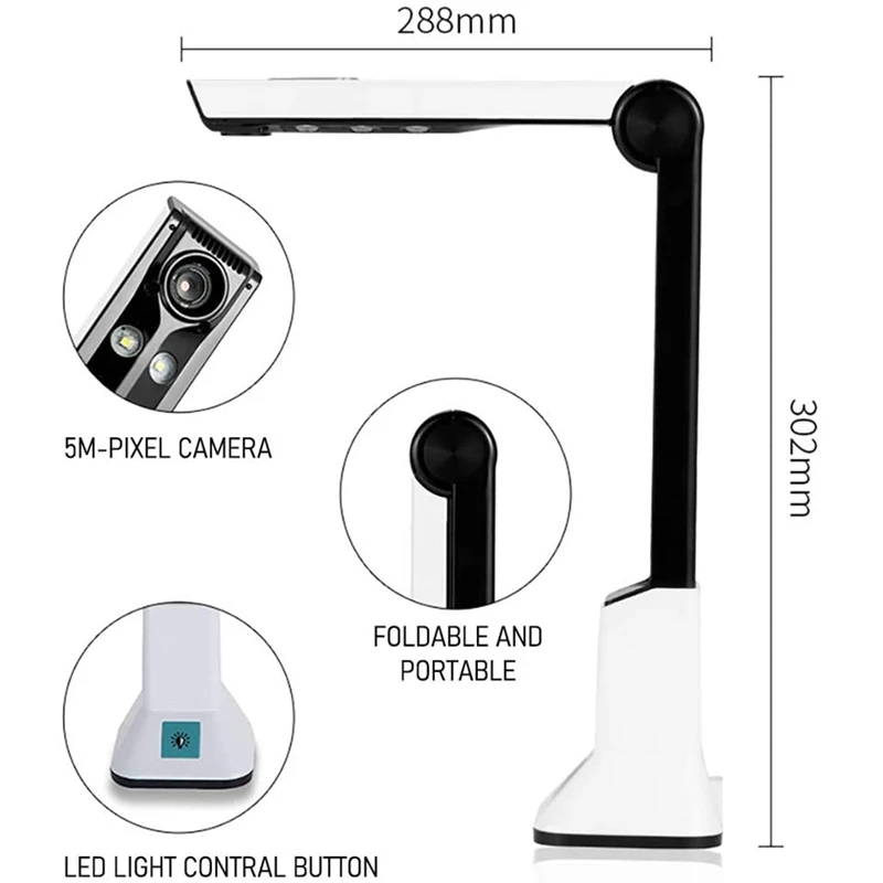 Document Camera Scanner Is Suitable for Teachers with SDK &amp Twain Multi-Language OCR Function Pixels High-Definition | Компьютеры и
