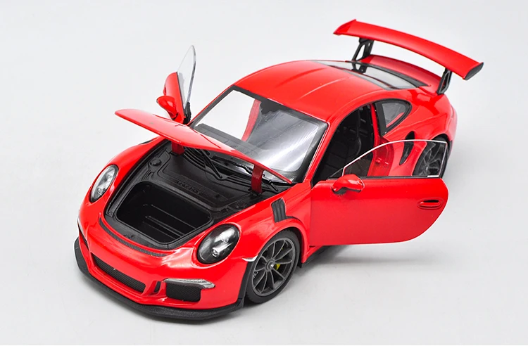 Welly 1/24 1:24 Mercedes Benz AMG GT R спортивный гоночный автомобиль Транспортное средство литье под давлением дисплей Модель игрушки на день рождения для детей мальчиков и девочек - Цвет: 2016 911 GR3 RS Red