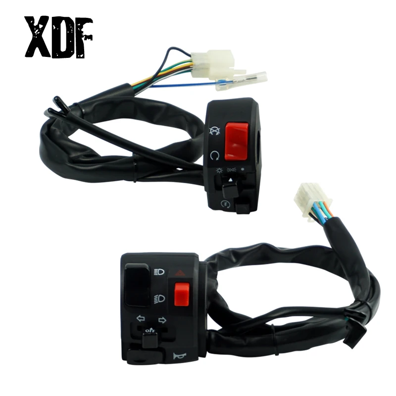 

7/8" 22mm Motorcycle Switches Horn Turn Signal Electric Fog Lamp Light Overlight Start Kill Handlebar Controller Switch Button