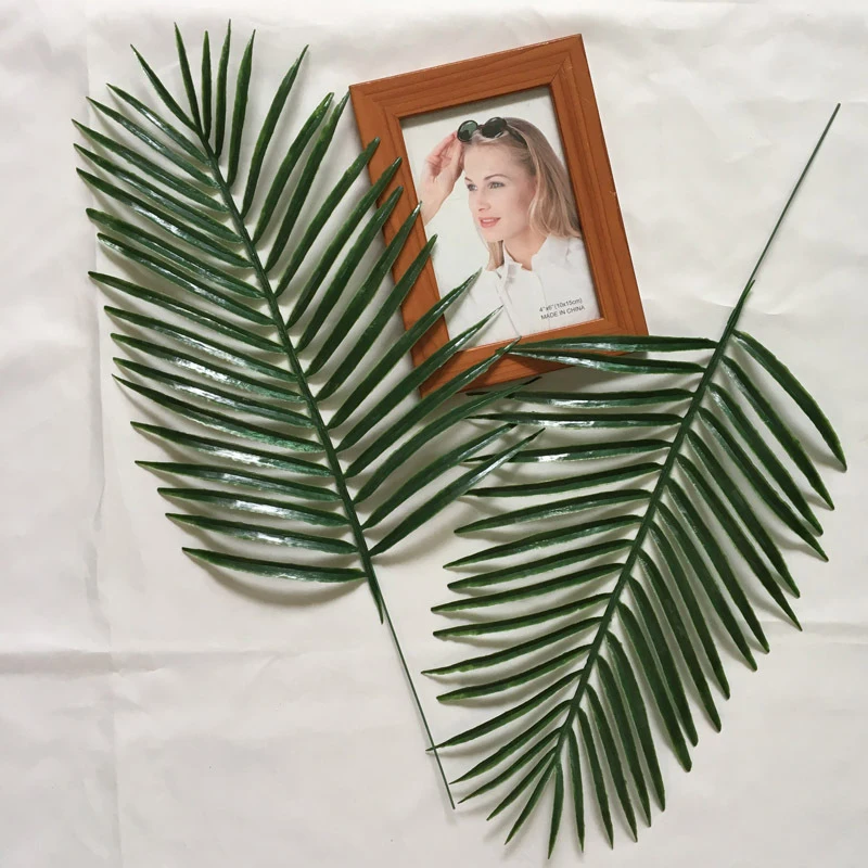 

Пластиковые искусственные листья тропических пальмовых листьев для имитации листьев для гавайской лампы украшения для тематических вечер...