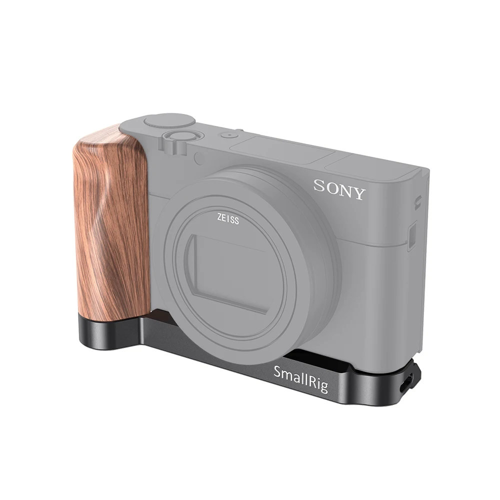 SmallRig l-образная пластина с деревянной рукояткой для sony RX100 III/IV/V(VA)/VI/VII L кронштейн пластина с деревянной рукояткой-2467