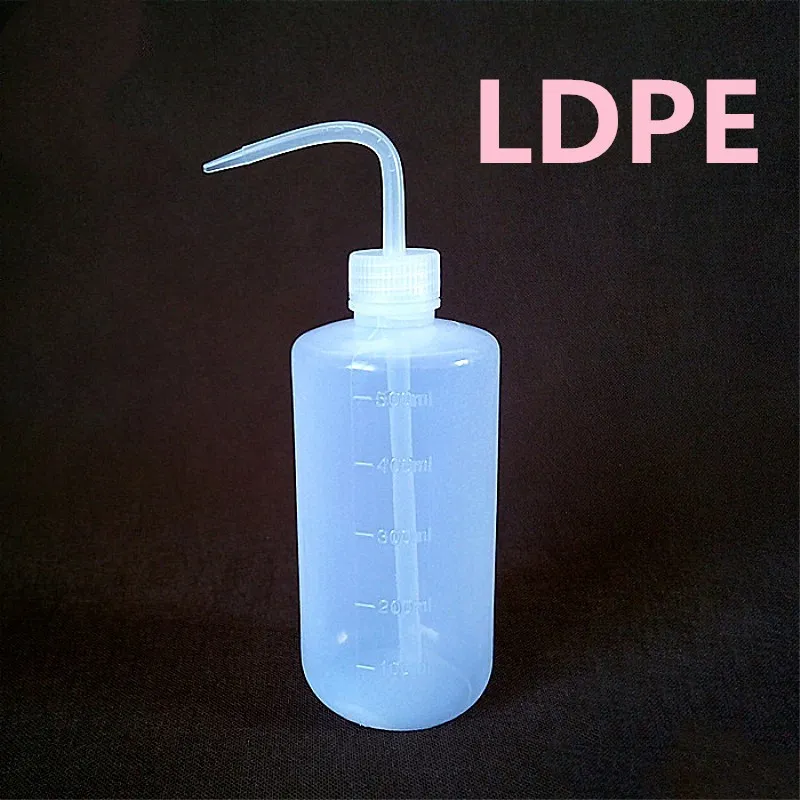 Пластиковая бутылка для мытья татуировок LDPE Laborotary измерительная 500 мл высокое