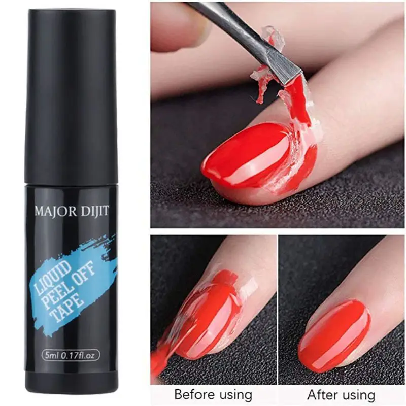 

5ML Liquid Nail Peel Off Tape Nail Polish Manicure Skin Protect Glue DIY Tool