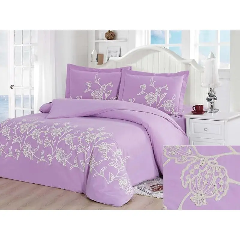 Комплект постельного белья двуспальный евро CRISTELLE сиреневый|Комплекты белья| |