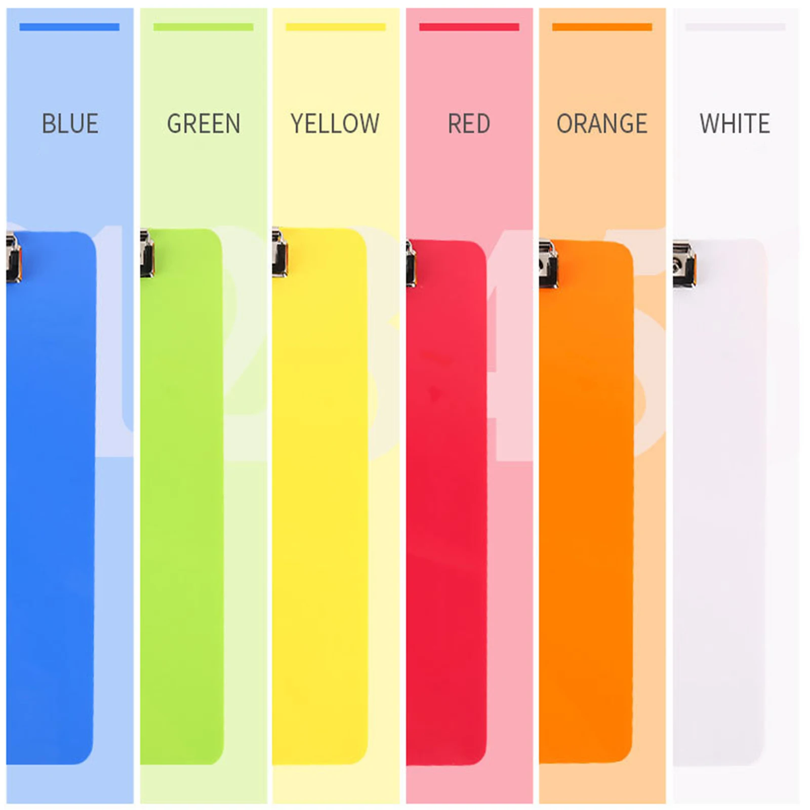 

Plastic Clipboards Strong 12.4 x 8.86 Inch Holds 100 Sheets! Clipboards with Low Profile Clip Cute Clip Boards Board Clips