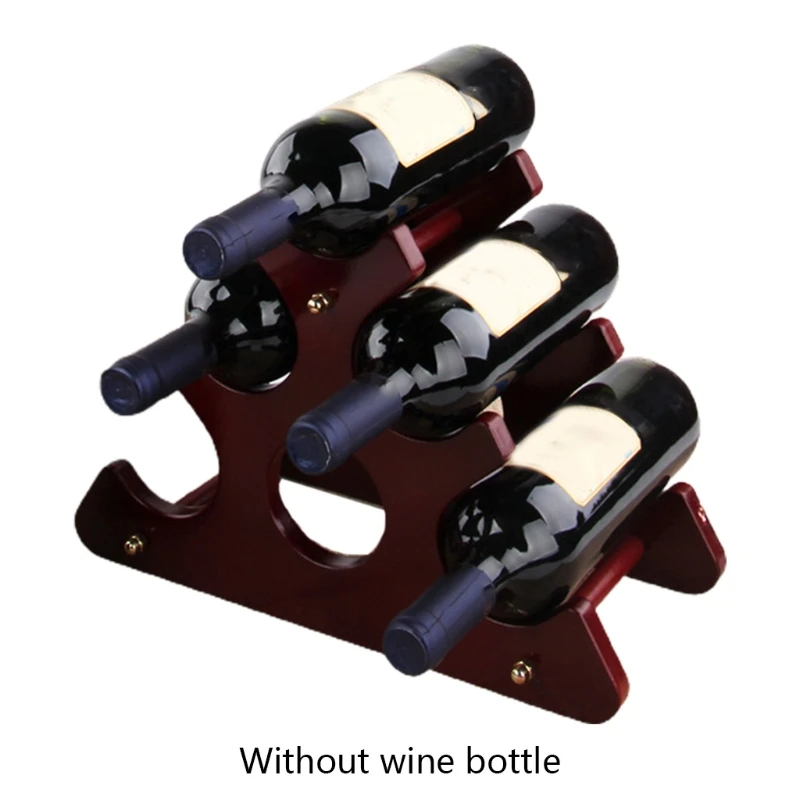 

Solid Wood Wine Rack Ornaments Creative Wooden Wine Bottle Display Bracket Decoration Creative Simple Fashion Home Art