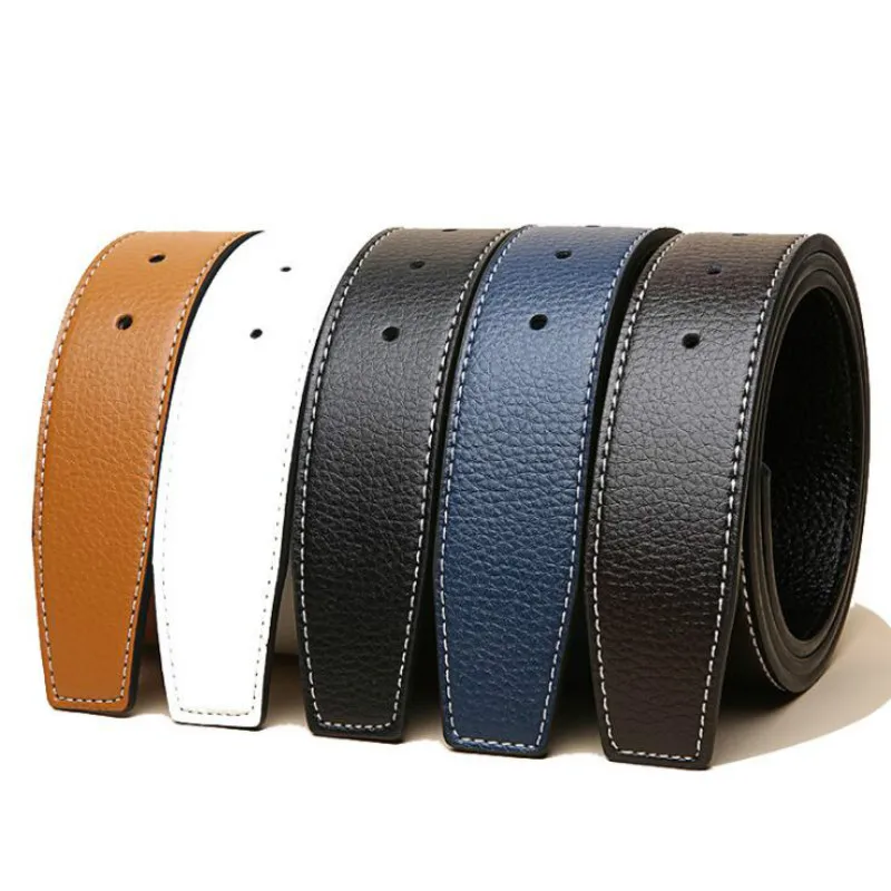 

New Luxury Brand Belts for Men High Quality Male Strap Genuine Waistband Men's No Buckle Belt 3.8cm Designer Belts Men