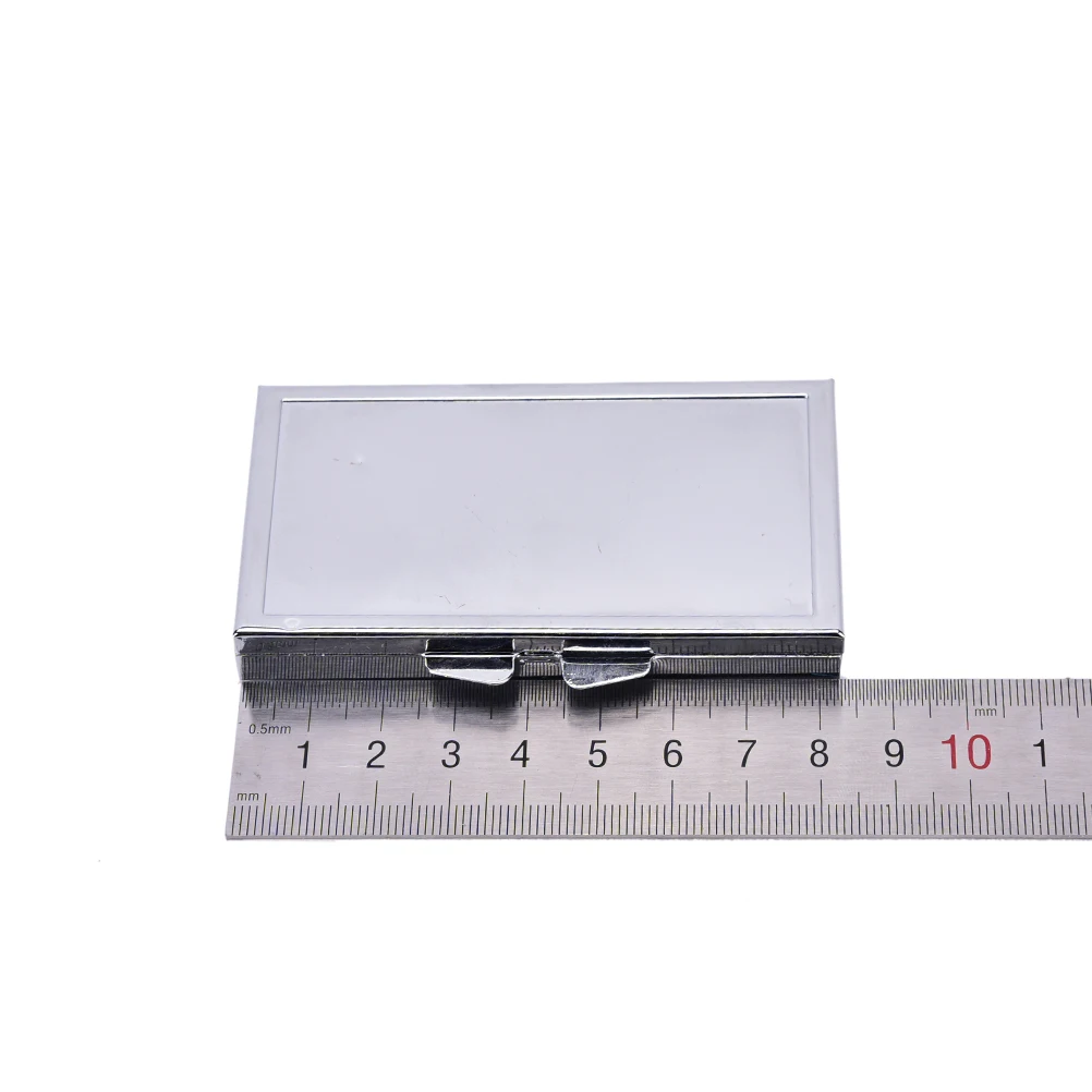 

Diy 7 Grid Folding Pill Case Container For Medicines Organizer Pill Box Metal Alloy 84mm*45mm*12mm Pill Cases