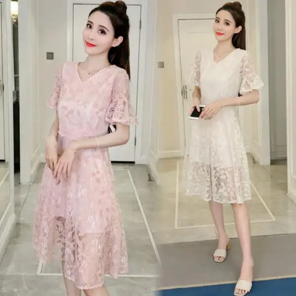 Женское Элегантное Длинное кружевное платье женские пикантные открытые