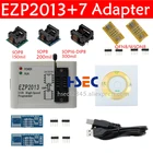 EZP2013 EZP2019 высокоскоростной USB SPI программатор + 7 адаптеров SOP8 150mil 200mil на DIP8 SOP16 разъем ezp2010 2011 eeprom ПРОГРАММАТОР