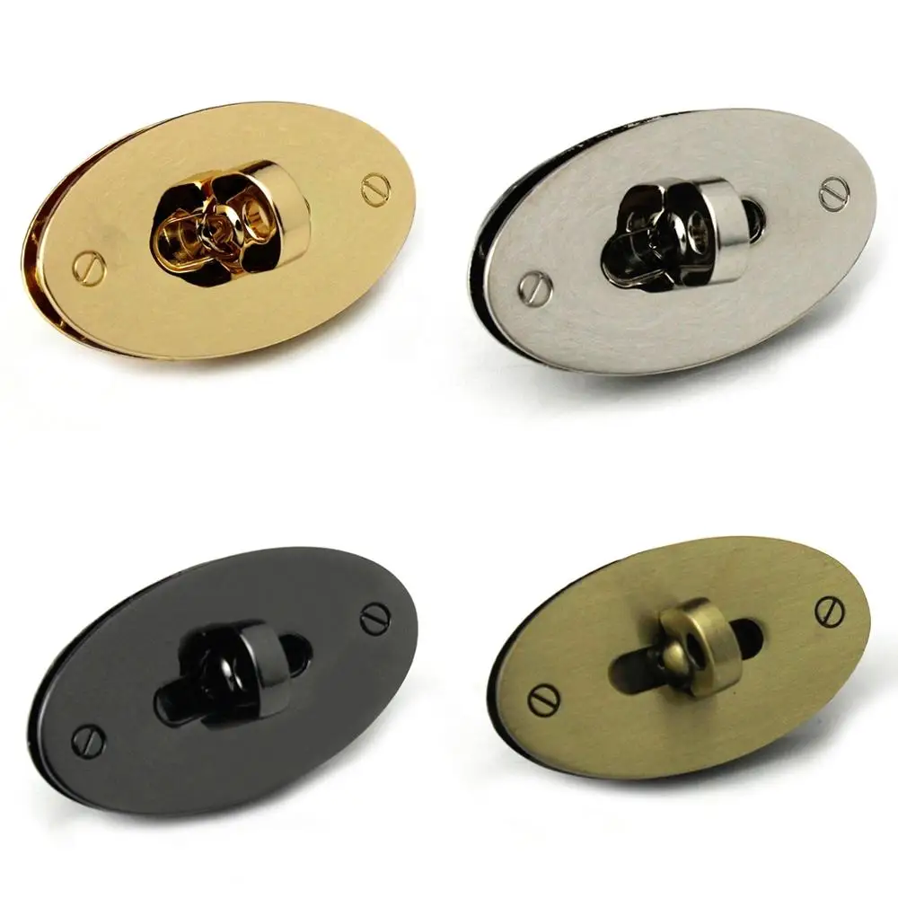 1 шт. металлическая сумка овальной формы поворотный замок поворотная застежка