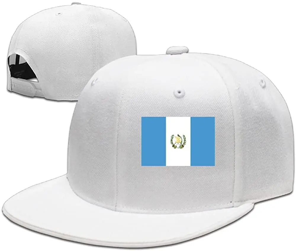 

Flag Of Guatemala Men's Baseball CapGrid Hat Adjustable Trucker Cap Bandanas
