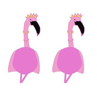 Новые серьги с розовым фламинго забавные серьги-гвоздики птицами подарки для